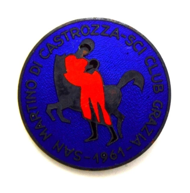 Broche Saint Martino De Castrozza 1961 Ski Club Grace (Granero Pieve Tesino)