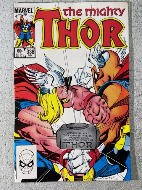 The Mighty Thor #338 (1983) 2nd Beta Ray Bill, High Grade