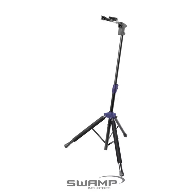 On Stage Hang-It Pro Grip II Guitar Stand Spring Loaded Yoke Folding Design