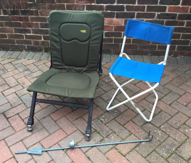 FOX STALKER FISHING Chair, folding stool and rod holder £30.00