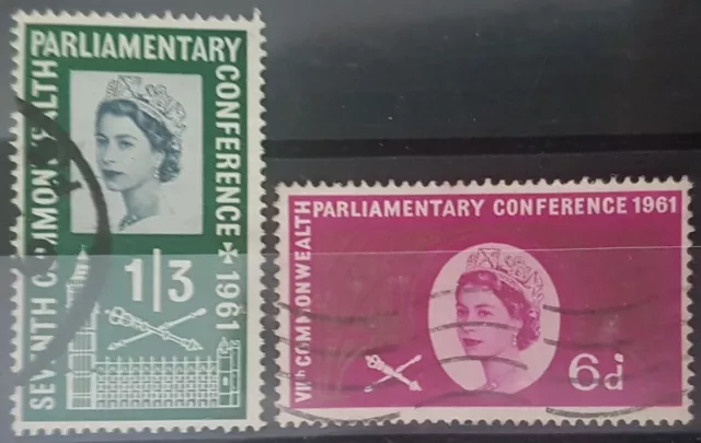 X3 - Great Britain 1961 QEII Elizabeth II - 7th Commonwealth Parliamentary Conf