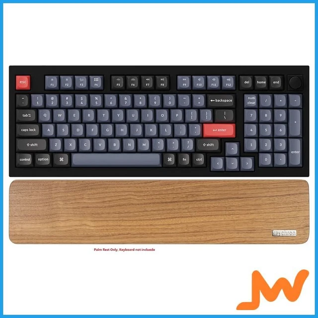 Keychron Q5 / V5 / K4 Pro Walnut Wood Palm Rest 390 x 80 x 15 mm [KBQ5PALMPR21]