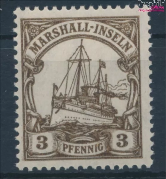 Marshall-Islands (German. colonies.) 26 with hinge 1901 Ship Imperial  (10214224