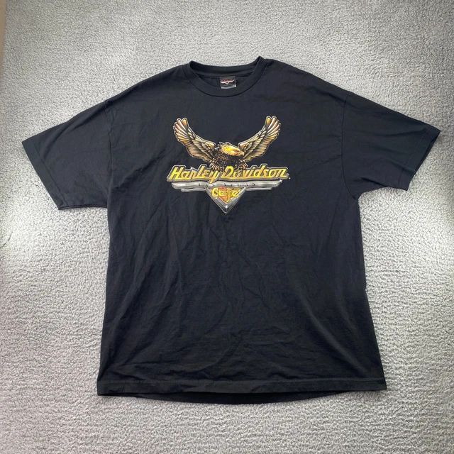 HARLEY DAVIDSON SHIRT Mens XL Black Las Vegas Cafe Short Sleeve