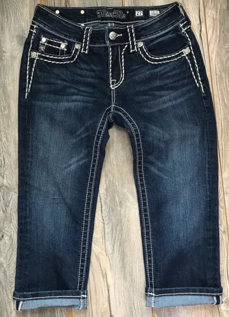 Miss Me Signature Cuffed Capri Jeans Size 27 JY5014P58