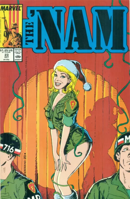 The Nam #23 By Murray Vansant Vietnam War POW MIA Moreno Cover Marvel NM/M 1988