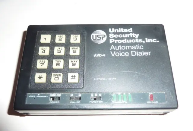 United Security Products Model AVD-4 Automatic Voice Dialer S-58