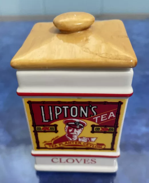 The Country Store Spice Jar Collection Lipton's Cloves Container & Lid