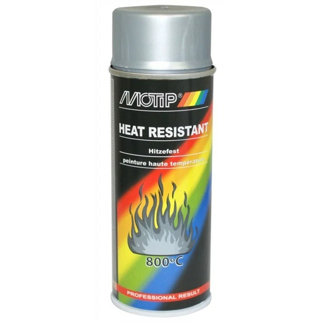 MOTIP 04032 Laque argent résistant à la chaleur jusqu’à 800°