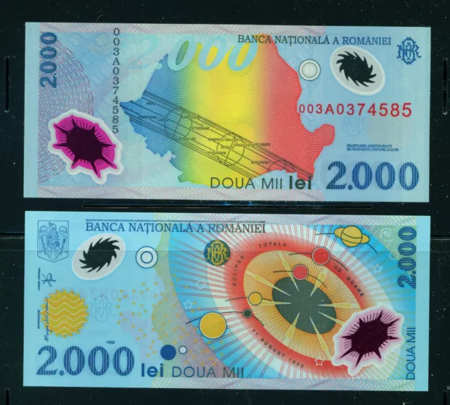 ROMANIA - 1999 2000 Lei  UNC Banknote