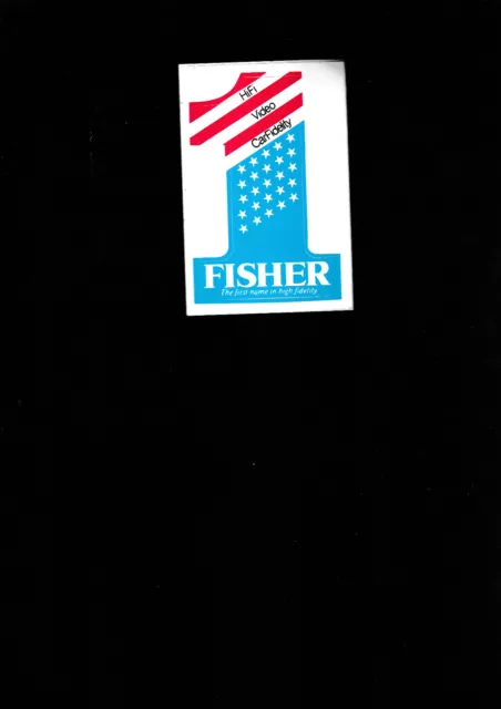 Aufkleber - Fisher ca. 9,5 cm