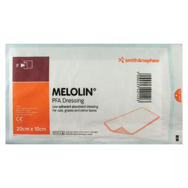 MELOLIN DRESSING 10 X 20 CM PFA Low-adherent Sterile Wound Dressing First Aid