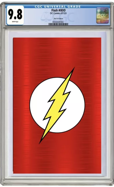 Flash #800 CGC 9.8  PREORDER Red Foil Variant Limited Edition DC Comics