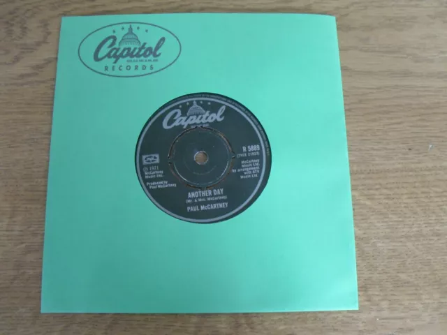 PAUL McCARTNEY WINGS 7" SINGLE G/S * ANOTHER DAY / OH WOMAN, OH WHY *