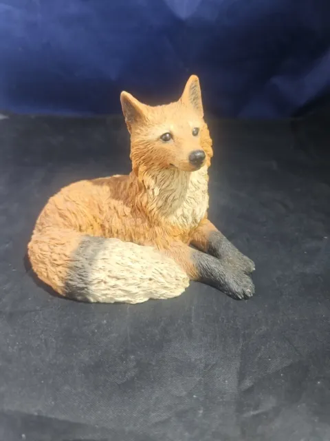 Vintage 1988 Castagna Red Fox Figurine Wild Arctic Animal Made in Italy