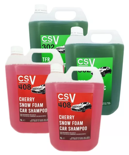 Non-Caustic TFR 400:1 10L & Cherry Snow Foam 10L (20L Total) CSV