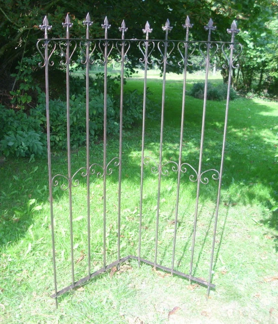 Steck Zaunelement Rankgitter Mit Gelenk Gartenzaun Eisen Antik Garten Zaun Neu