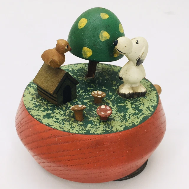 Jouet Mécanique Snoopy En Bois – Fisher-Price – 35 Cm – 1961 – États-Unis