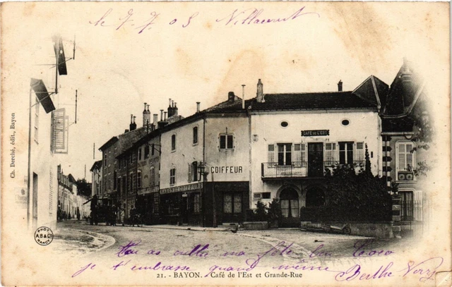 CPA AK BAYON - Cafe de l'Est et Grande-Rue (386559)