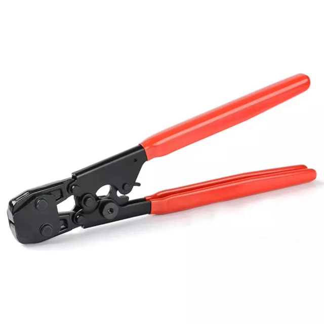 PEX Clamps Cinch Crimp Tool Crimper Crimping for SS Hose Sizes 3/8" 1/2" 3/4" 1"