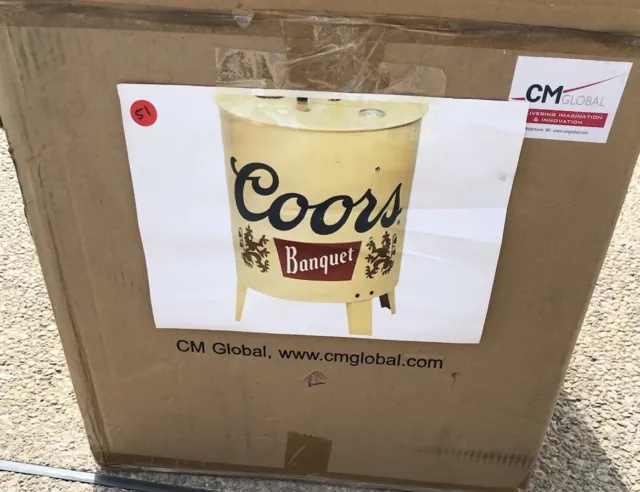 Coors Banquet Beer BBQ Smoker Grill Brand New!