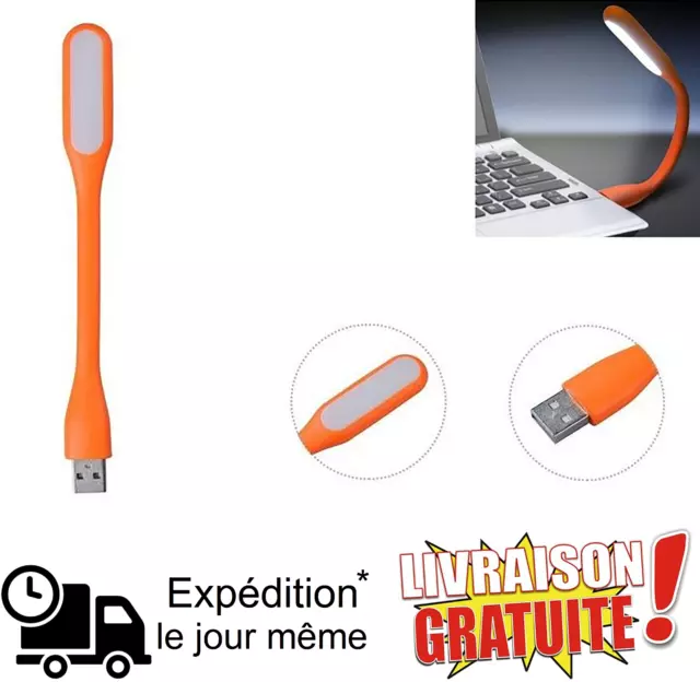 Lampe LED USB flexible pour ordinateur lecture PC portable clavier prise usb