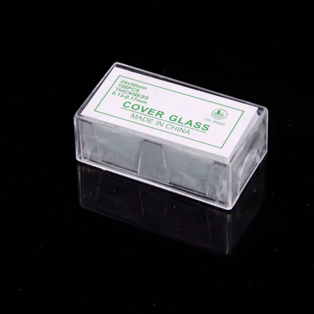 100 pcs Glass Micro Cover Slips 24x50mm - Microscope Slide Covers .Q1