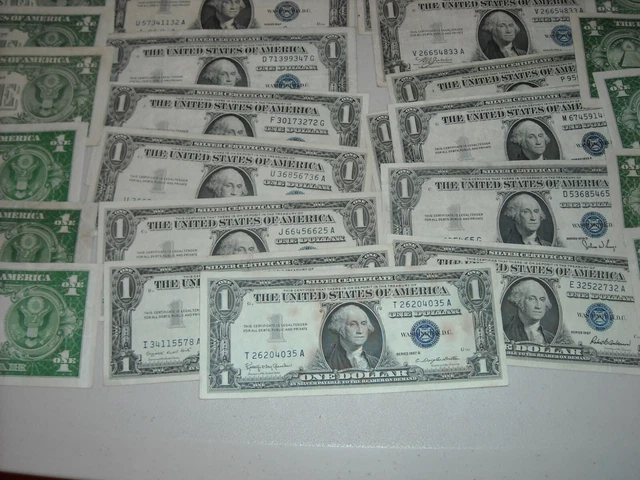 1935 1957 One Dollar Blue Seal Note Silver Certificate VG/VF LIGHTLY CIRCULATED+ 2