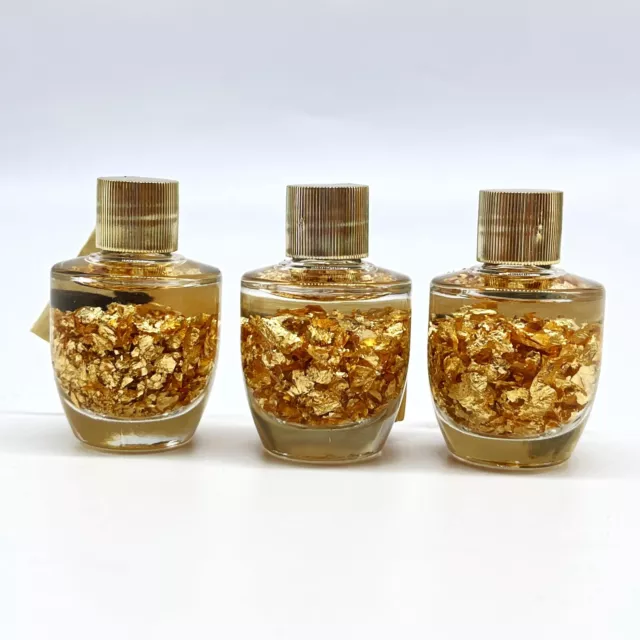 18K Gold Flakes in Glass Bottle Luxurious Decor or Unique Gift