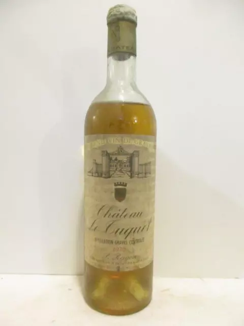 graves château le tuquet (capsule corrodée) blanc 1972 - bordeaux