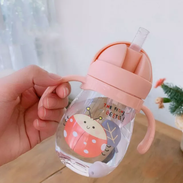 Cute Cartoon Travel Water Bottle Drinking Bottles Water Cup Straw Drinkware