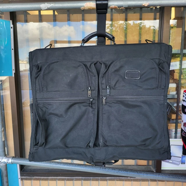 Genuine TUMI Ballistic Nylon Black Bi-Fold Luggage Garment Bag w/Shoulder Strap 3