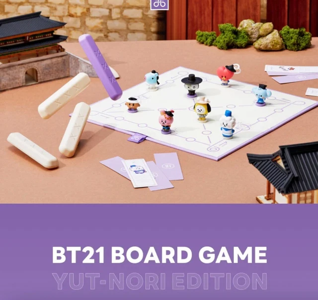 BTS BT21 Official Goods Korean Traditional Board Game YUT-NORI Edition Gift New