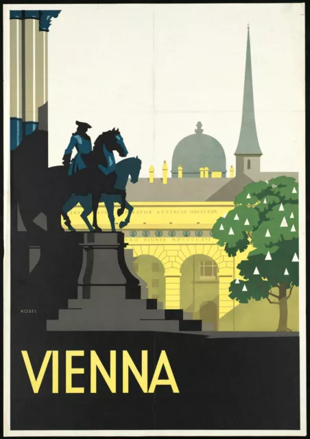 Vienna A3 vintage retro travel & railways posters #3