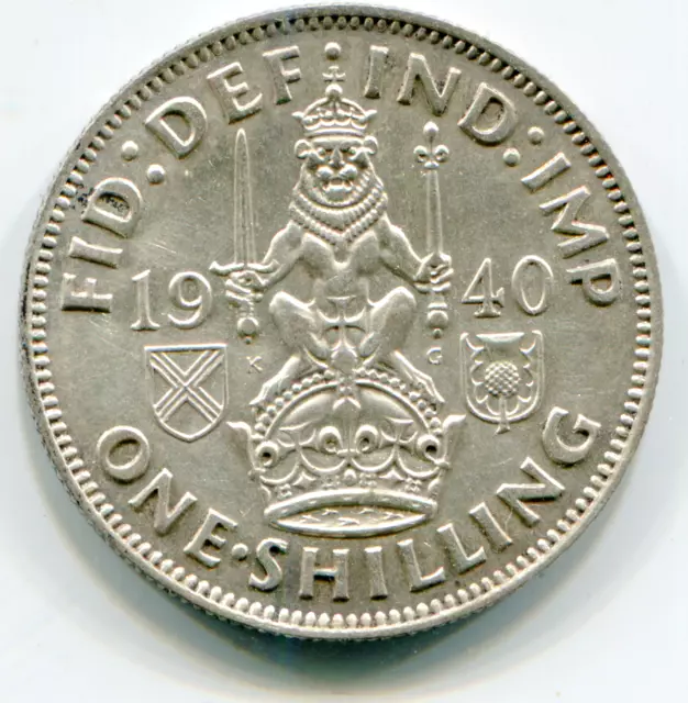 UK Shilling 1940 HG coin   lotapr4037