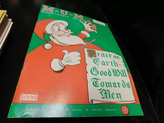 MUM Magazine Magic Unity Might Magician Christmas December 1972