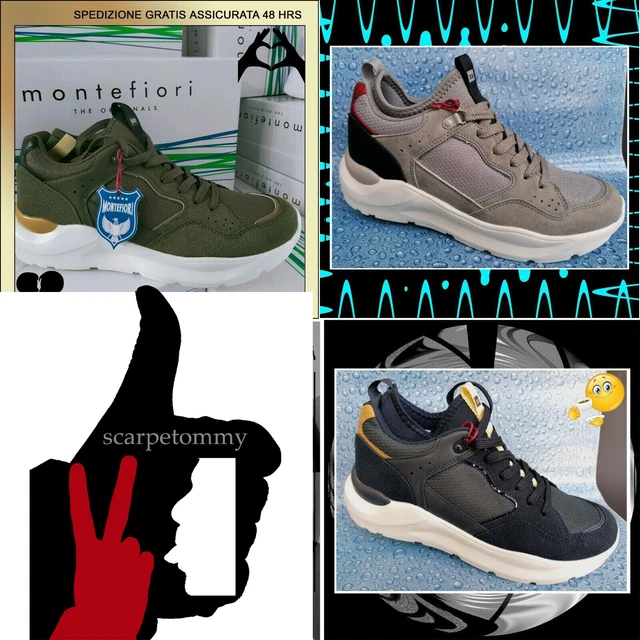 SCARPE UOMO DA Ginnastca Montefiori Prestigiose Sneakers Sportive Offerta Ytb EUR 25 00 PicClick IT