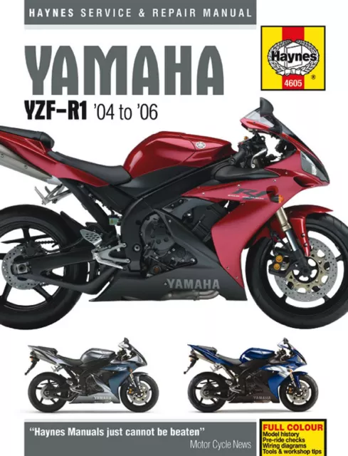 Haynes Manual 4605 for Yamaha YZF-R1 (04 - 06) workshop/service/repair