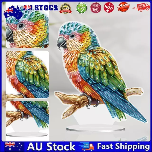 AU Parrot Special Shape Desktop Diamond Painting Art for Adults Beginner (GJ529)