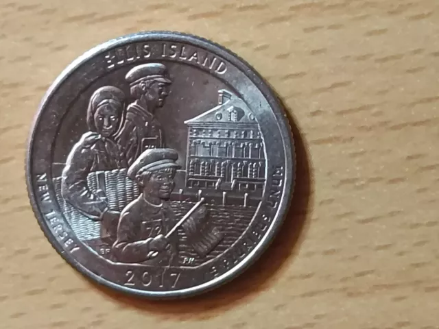 2017-D National Park Quarter - Ellis Island (Circulated)