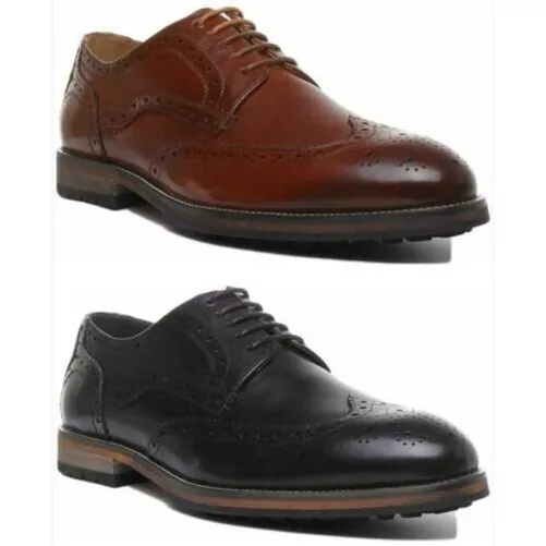 JUSTINREESS ENGLAND Hommes à Lacets Chaussures Richelieu Cuir UK Taille 6 - 12