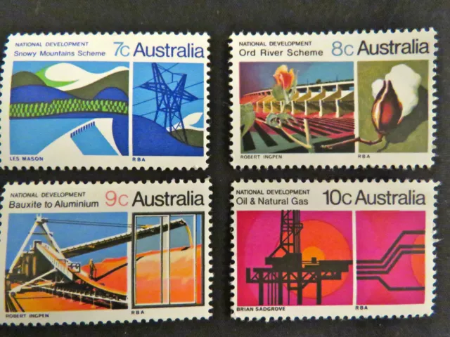 1970 Australian Stamps - National Development - Set of 4 MNH