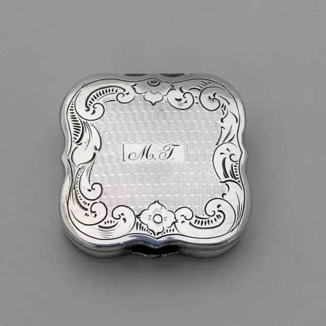 19th Century Dutch Silver Engraved Peppermint Box Mono