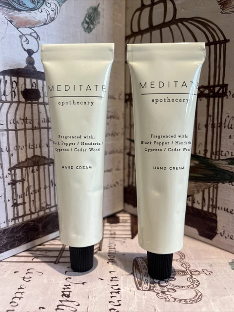 Marks and Spencer Apothecary Meditate Hand Cream 2x30ml M&S BNWOB Sealed Tube
