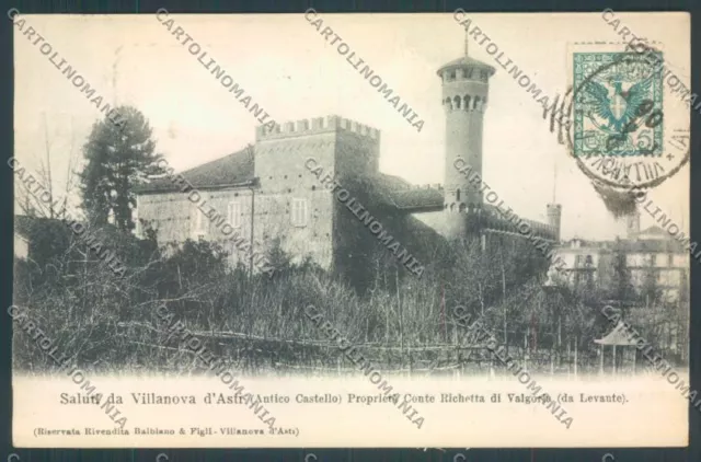 Asti Villanova Genta Postcard ZB1780