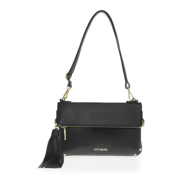 JOY &  IMAN Tassel Chic Leather Crossbody with RFID 603223-J