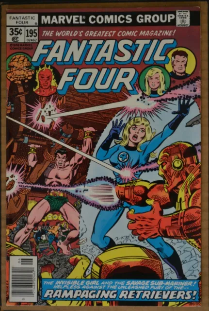 Fantastic Four  # 195 : Very Fine/Near Mint : June 1978 : Marvel Comics.