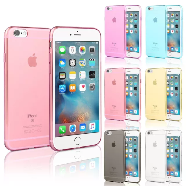 TPU Gel Silicone Soft Matte Jelly Grip Case Back Skin Cover For Apple Models