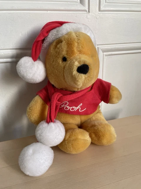 Disney Store Winnie The Pooh Plush Limited Edition 2007 Christmas Soft Toy Rare