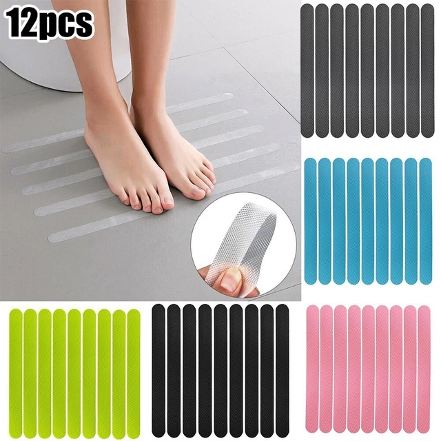 Strisce antiscivolo 12 pezzi tappetino da bagno adesivo maniglia pad pavimento antiscivolo